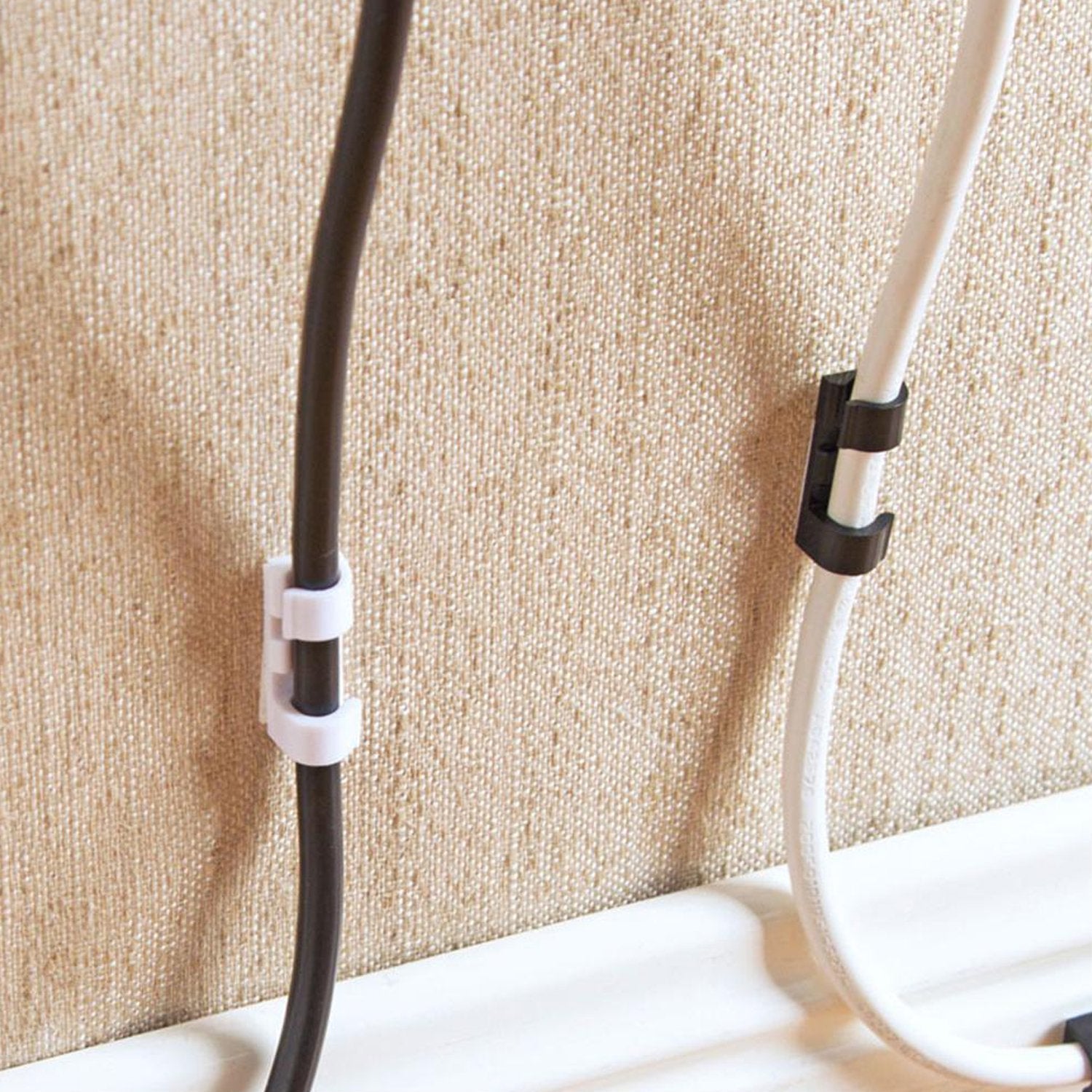 1761 Self Adhesive Cable Clips Wire Manage Holder Sticky Mount-Round Plastic Cable Cord 1761 Self Adhesive Cable Clips Wire Manage Holder Sticky Mount-Round Plastic Cable Cord